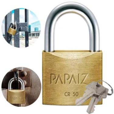 Imagem de Kit 2 Cadeado 50mm Papaiz Mesmo Segredo Iguais Ka1 Original