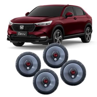 Imagem de Kit 4 Alto Falante Bomber Honda Hrv Dianteira Traseira 6 Pol
