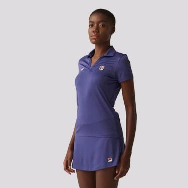 Imagem de Skort Fila Tennis Basic Feminino Azul Carbono, G