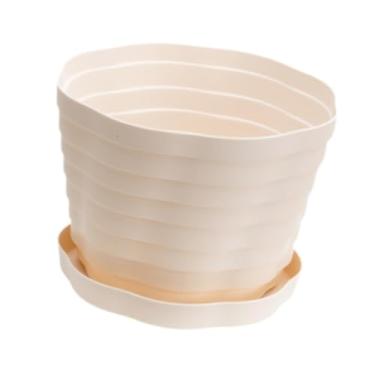 Imagem de IEUDNS Plantas de plástico de vaso planta vasário maconha de viveiro, Branco