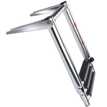 Imagem de Escada Telescópica Retrátil com 3 Degraus Fabricada em Aço Inox Barco 