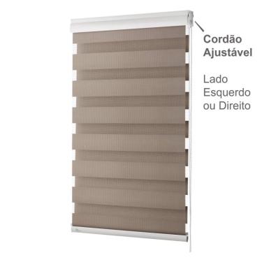 Imagem de Persiana Rolô Rainbow Zebra Evolux 1,00x2,20 Caramelo: Elegância e Versatilidade para seu Espaço tudo para a sua casa