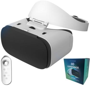 Imagem de Headset VR Telefone Com Controle, Óculos VR 3D TV, Filmes E Videogames, Fone Ouvido Realidade Virtual Para IPhone/telefone Android Compatível De 4,7 A 7,1 Polegadas(Y05)