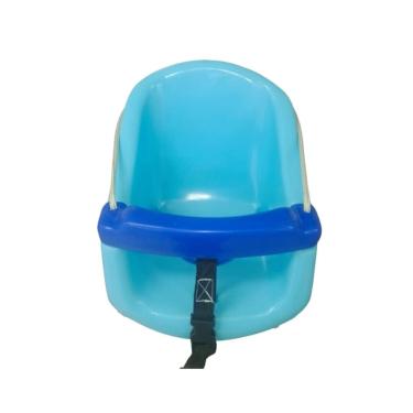 Imagem de Balanço Infantil Para Bebê E Criança Com Cinto e Trava-Playground Varias Cores cor Azul bebê