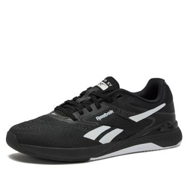 Imagem de Reebok Nano X5 Tênis feminino para caminhada, academia e treinamento cruzado, Preto/calçado branco, 34