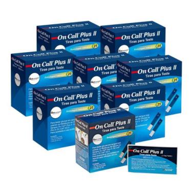 Imagem de 200 Tiras de Glicose Individuais On Call Plus II