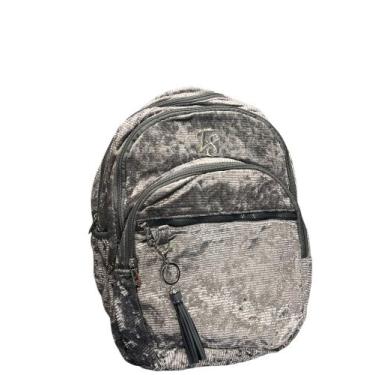 Imagem de Mochila FS de Veludo - Estilo, Espaço e Conforto em um só produto! - F