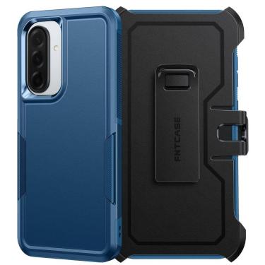 Imagem de Capa FNTCASE para Samsung Galaxy A36-5G com clipe de cinto azul