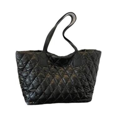 Imagem de Bolsa Tote Xadrez Feminina De Grande Capacidade Casual Inverno Para Ba