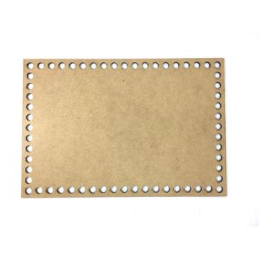 Imagem de Base em MDF Retangular para Bandejas e Cestos - Inova Artesanato