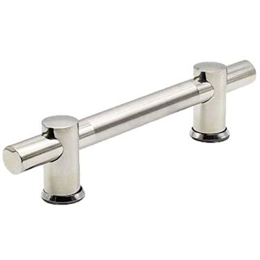 Imagem de Fechaduras de porta para quartos 2 peças puxador de móveis de aço inoxidável distância orifício ajustável porta de vidro porta de ferro tubo redondo alça unilateral maçaneta de porta de hardware com