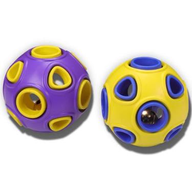 Imagem de Dog Balls SCHITEC Rubber Bouncy Fetch com pacote de 2 Bell Sound