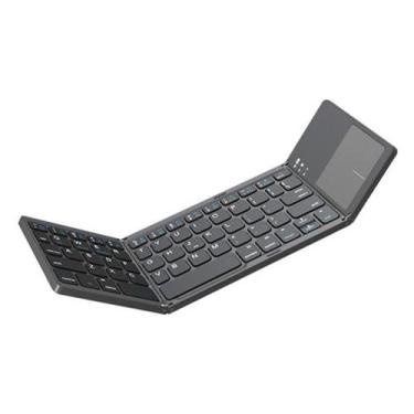 Imagem de Teclado Com Touchpad Sem Fio Bluetooth Dobrável Universal - BDNET