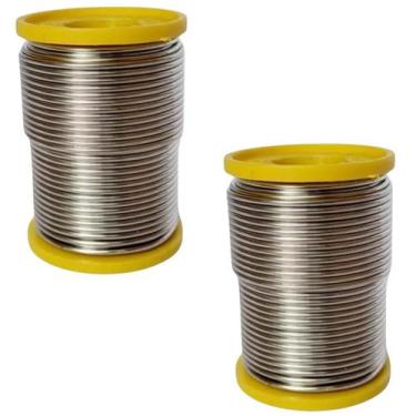 Imagem de 2 Carretel Estanho P/ Solda Com Fluxo Ra 1mm 250g Cobix