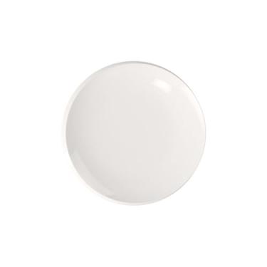Imagem de Villeroy & Boch - Prato de café da manhã NewMoon, prato moderno para café da manhã, brunch, bolos ou sobremesas, feito de porcelana premium, lavável na lava-louças, branco, 24 cm