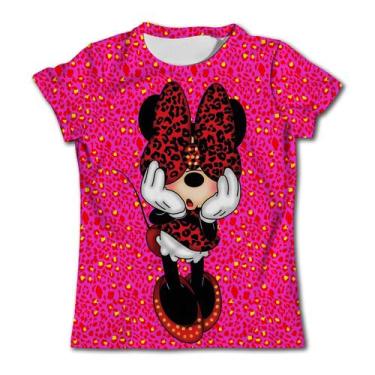 Imagem de Camiseta Infantil Rosa Minnie Mouse - Manga Curta, Gola Redonda - Idea