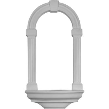 Imagem de Ekena Millwork NCH16X29AD 42,5 cm x 75,8 cm x 11,7 cm nicho de parede Adonis, montagem em superfície