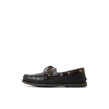 Imagem de Sperry Sapato náutico masculino clássico Ao 2 Eye, Preto/Amaretto, 45