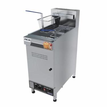 Imagem de Fritadeira Industrial Á Gás Metvisa 30 Litros GÁS NATURAL Em Inox FIGN