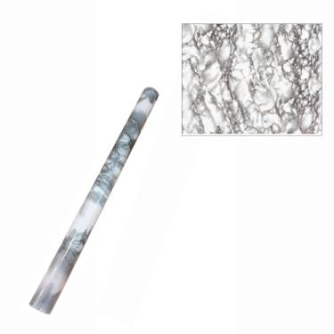 Imagem de Papel Adesivo Decorativo Mármore, 3m x 45cm, Autocolante Impermeável para Móveis e Superfícies