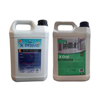 Imagem de Kit Selador HS e Cera Acrílica Antiderrapante 2x1 - X-Química