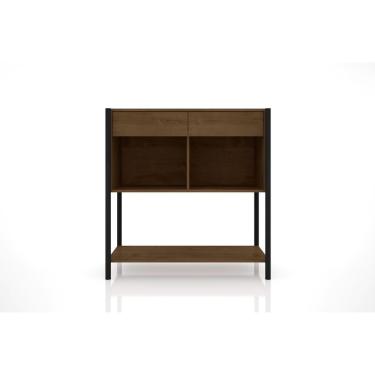 Imagem de Cômoda Sevilha Para Quarto Com 2 Gavetas E 3 Prateleiras