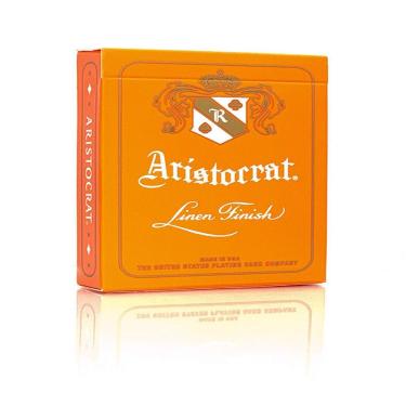 Imagem de Baralho Aristocrat - Linen Finish R+ D Cor Laranja