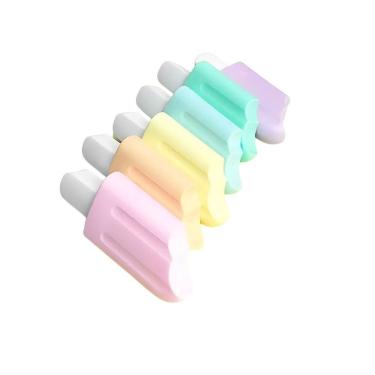 Imagem de Marca Texto Picolé Fofo Kit Estojo C- 6 Papelaria Criativa