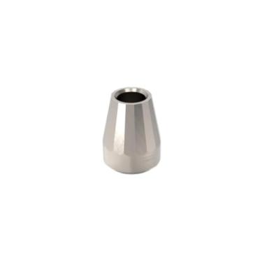 Imagem de Flytanium Miçanga de titânio para cordão de canivete de bolso - Grânulos de grau 5 para personalização de corda e cordão - Acessórios de faca EDC com torneamento de precisão (lavagem de pedra - prisma