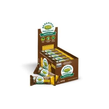 Imagem de Bala de Banana com Chocolate 460g 20uni Bananinha Paraibuna