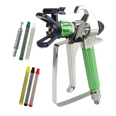 Imagem de TUDUD Pistola De Pintura Sem Ar 3600 Psi, Pulverização Alta Pressão, Bico Reversível 517 E Filtro Proteção Com Kit Reparo Para Máquina