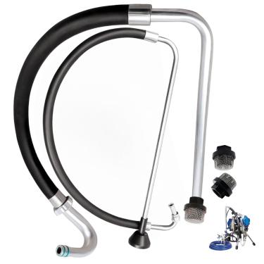 Imagem de TALSWIF Kit De Substituição Atualizado Para Pulverizador Tinta Sem Ar Graco 390, 395, 490, 495 E 595, Mangueira Sucção, Tubo Linha Refluxo, Compatível Com Máquina Pintura Por Pulverização Tongshan T