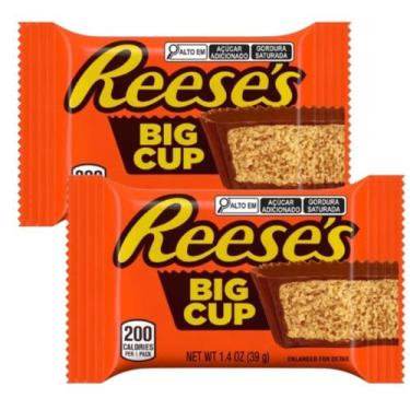 Imagem de Kit Chocolate Reeses Peanut Butter Big Cup Hersheys 39g Unidade Import