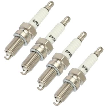Imagem de SCITOO Conjunto de 4 velas de ignição de irídio de substituição para Honda Goldwing, Interceptor, Nighthawk, para Suzuki GS500, VX800, Triumph Adventurer, Tiger, Yamaha FJ1100, SRX600 (pacote com 4)