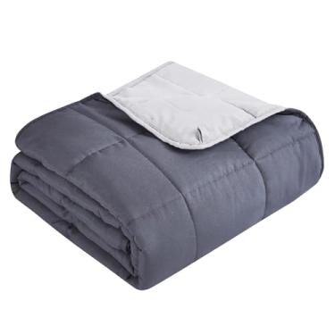 Imagem de Topcee Cobertor pesado (9 kg 203 x 221 cm King Size) Cobertor pesado macio para dormir, aplique no corpo de 86 a 95 kg, cobertor grosso respirável com contas de vidro, fácil de cuidar
