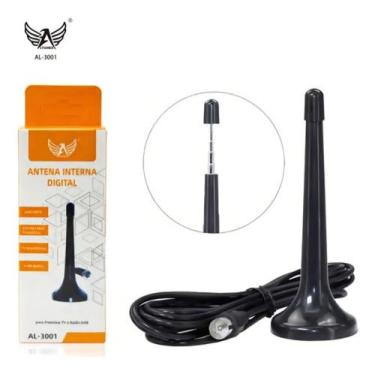 Imagem de Antena Digital Amplificada Interna Pra Tv Sinal Hd Uhf 3M AN-Z25 - ALT