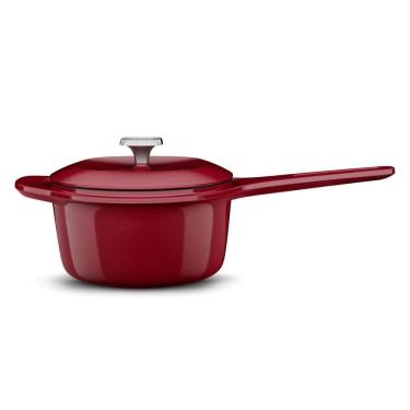 Imagem de Panela de Ferro Fundido Esmaltado Molheira Electrolux Expert 20cm Vermelha