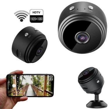 Imagem de Mini Camera De Segurança A9 Discreta Full Hd Profissional Cor Preto - 