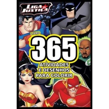 Imagem de Liga Da Justiça Livro 365 Atividades E Desenhos Para Colorir