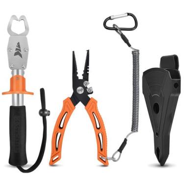 Imagem de Alicate de pesca com pinça labial de peixe KastKing Orange