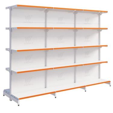 Imagem de Gôndola Para Mercados Centro 1 Inicial E 2 Continuações 1,70m Fit Amap