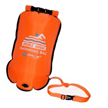 Imagem de kowaku Bolsa de natação à prova d'água, boia de natação de alta visibilidade, 210D, nylon e PVC, Laranja