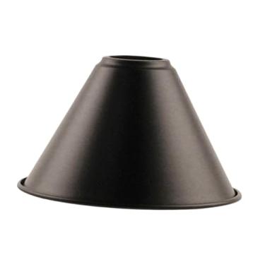 Imagem de Ｂｅｓｇａ Abajur de ferro com proteção para lâmpada, enfeite para casa, luminária pendente, abajur em cone, capa para lâmpada de sala de estar, de mesa, D 18cm H 10.8cm