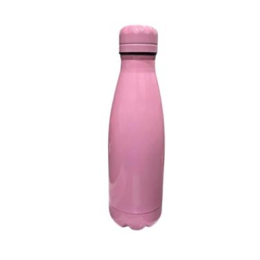 Imagem de Garrafa Inox a Vácuo Resistente Squeeze Suco Chá Academia (Não é Térmica) (6079/Rosa 500ml)