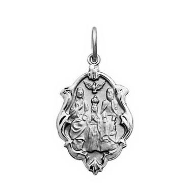 Imagem de Pingente Pequeno 1.3cm Nossa Senhora Aparecida Ouro 18k Branco k070 - 