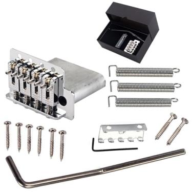 Imagem de Caixa de charutos Guitarra Tremolo Bridge Caixa de Charuto Guitarra Cromada (4 Cordas)