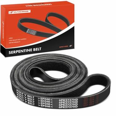 Imagem de A-Premium Correia de substituição serpentina para Ford F53 F-650 F59 2016-2019 F-750, 6,8L