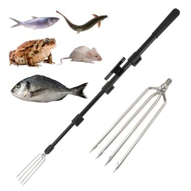 Imagem de Peixe arpão lança gig gaff garfo ferramenta para sapo bengala sapo touro sapo bufo linguado gelo peixe toupeira remover armadilha captura