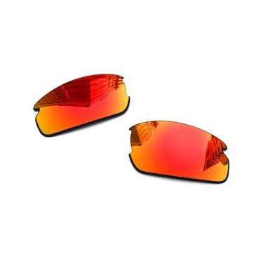 Imagem de Lentes de reposição polarizadas de 1,6 mm para óculos de sol Oakley Flak 2.0 OO9295, proteção UV, lente espelhada escura - Mais opções, Azul gelo - polarizado espelhado, One Size
