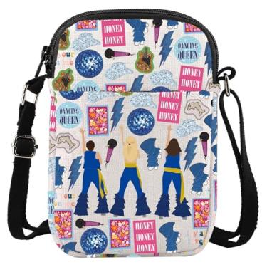 Imagem de LEVLO Mamma Musical Comédia Bolsa tiracolo Mamma Fans Gift You Are The Dancing Queen Bolsa de ombro Mamma Musical Merch, Coloque toda a sua cabine, Bolsa tiracolo